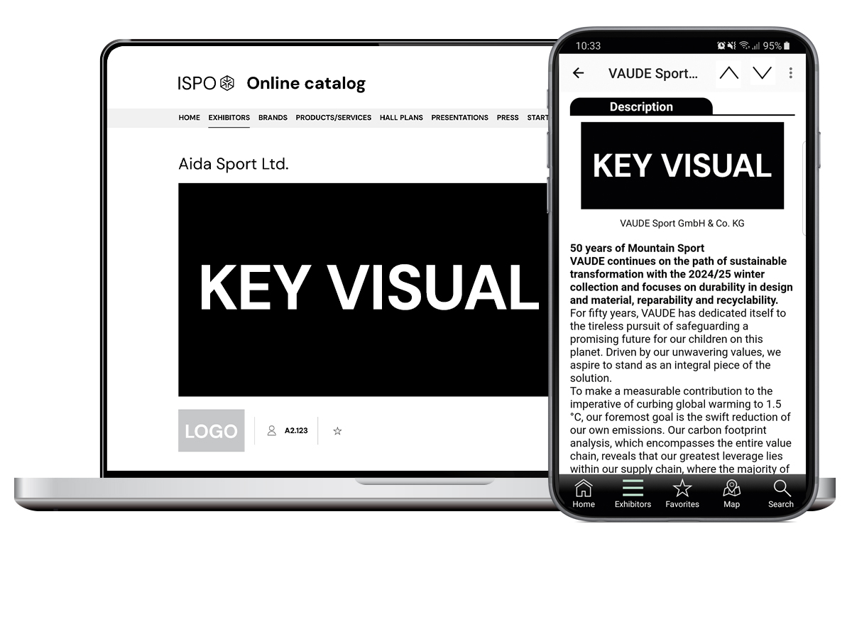 ISPO, Online-Katalog, KeyVisual